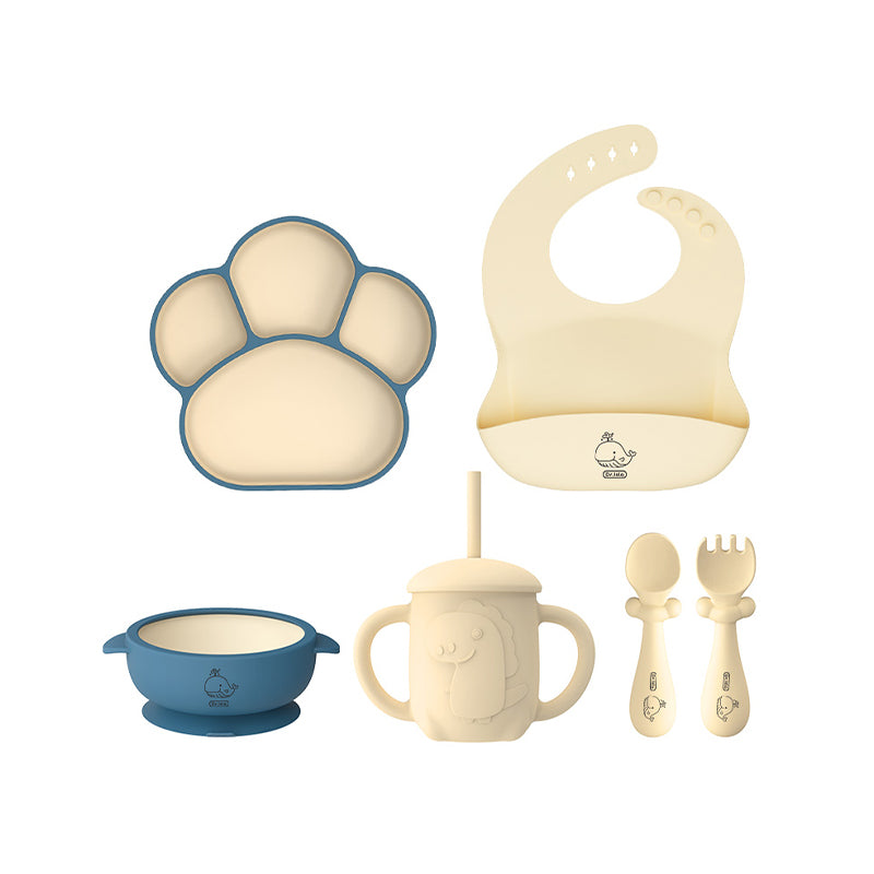 Silikon Babygeschirr 5 tlg. Set 